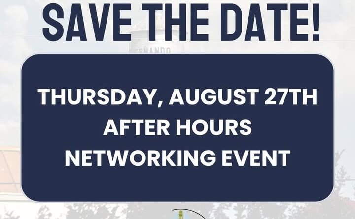 Young professionals group plans August after-hours networking event Save the date for our young professionals group's next event!!