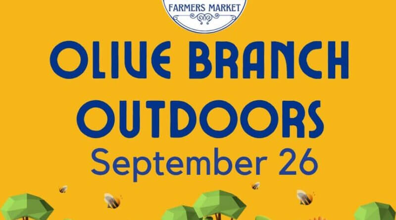 Olive Branch Farmers Market to host Olive Branch Outdoors on Sept. 26 The Olive Branch Farmers Market is hosting Olive Branch Outdoors on its grand closing September 26!
