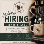 Beans & Leaves seeks baristas for morning and afternoon shifts *HIRING OPPORTUNITY!*