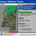 City of Olive Branch warns of isolated severe storms and damaging winds Image supplied with the City of Olive Branch RSS post
