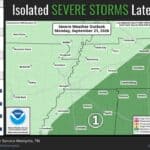 City of Olive Branch says a few strong storms may develop in northeast Mississippi Image supplied with the City of Olive Branch RSS post
