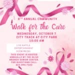 Community Walk for the Cure set for Oct. 7 at Olive Branch City Park Image supplied with the City of Olive Branch RSS post
