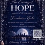 Hope Center Gala Set for Oct. 8 at The Gin in Nesbit Poster for the Hope Center gala, An Evening of Hope, on Oct. 8, 2026 at The Gin in Nesbit