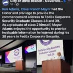 Olive Branch Mayor Ken Adams Delivers Commencement Address to FedEx Security Academy Graduates Screenshot