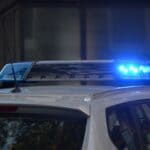 Southaven Bank Robbery Suspect Arrested, Police Say Flashing blue police lights illustrating the Southaven bank robbery arrest