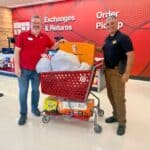 Target Donates Candy for DeSoto Central Homecoming Parade Olive Branch Target manager and a DeSoto County sheriff's deputy with a cart of candy donated for the DeSoto Central Homecoming Parade