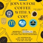 Horn Lake police hold another Coffee With a Cop event at McDonald’s Image supplied with the Horn Lake Police Department RSS post
