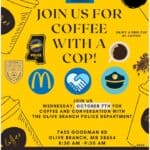 Olive Branch police announce free coffee event Oct. 7 Image supplied with the Olive Branch Police Department RSS post