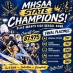 Olive Branch High School band wins 6A state championship Image supplied with the Olive Branch Police Department RSS post