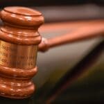 Reeves Names Russell Jordan DeSoto County Court Judge A wooden judge's gavel resting on a sound block, illustrating the new DeSoto County Court judge appointment