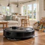 iRobot Roomba Deals for Prime Big Deal Days: Best Robot Vacuum Savings for DeSoto County Families iRobot Roomba robot vacuum mopping a bright family living room